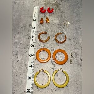 Vintage Bakelite & Amber Earrings Lot